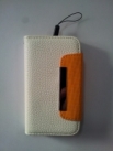 Калъф тип портмоне за Apple iPhone 4S,бял